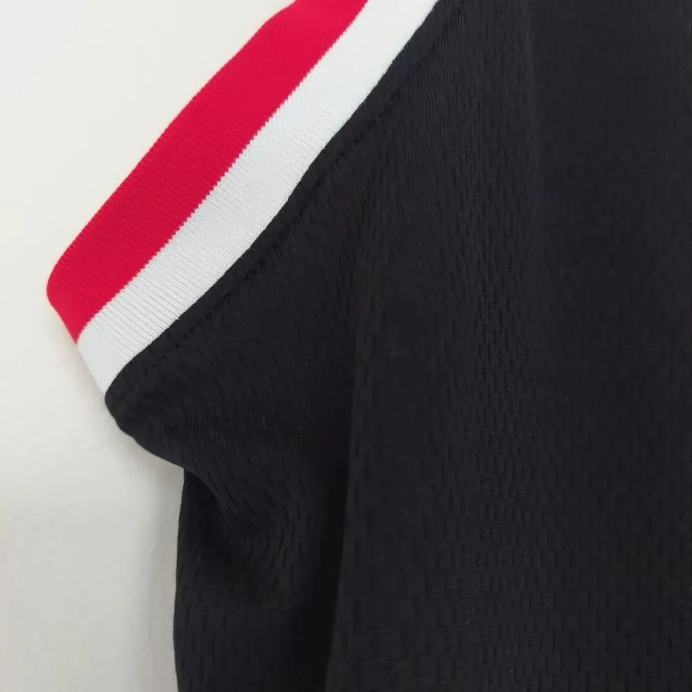 Nike Dri-FIT Mens Classic Basketball Jersey Black Red White Size Small